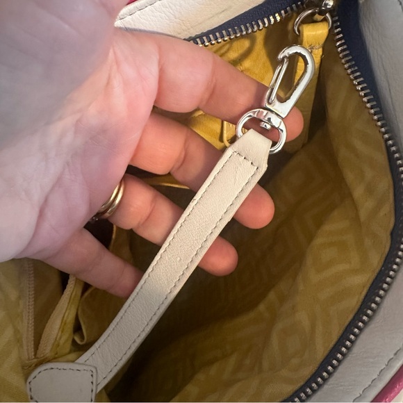 Brighton White Leather Rainbow All-in-One Crossbody Bag - Picture 11 of 16